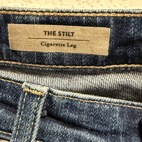 AG Adriano Goldschmied The Stilt Cigarette Leg Jeans Dark Wash Size 30R Stretch - Picture 3 of 10
